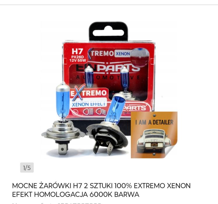 Żarowki samochód H7