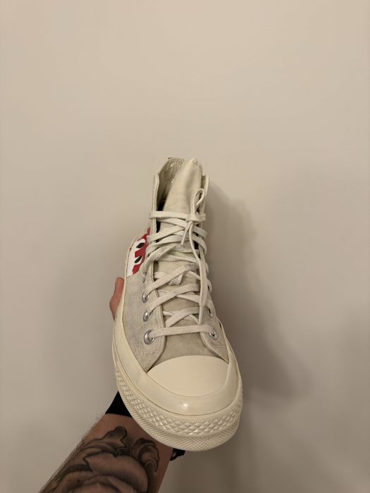 Buty trampki  Converse all-Star 70s high Cdg play white EU42,5 27,5cm