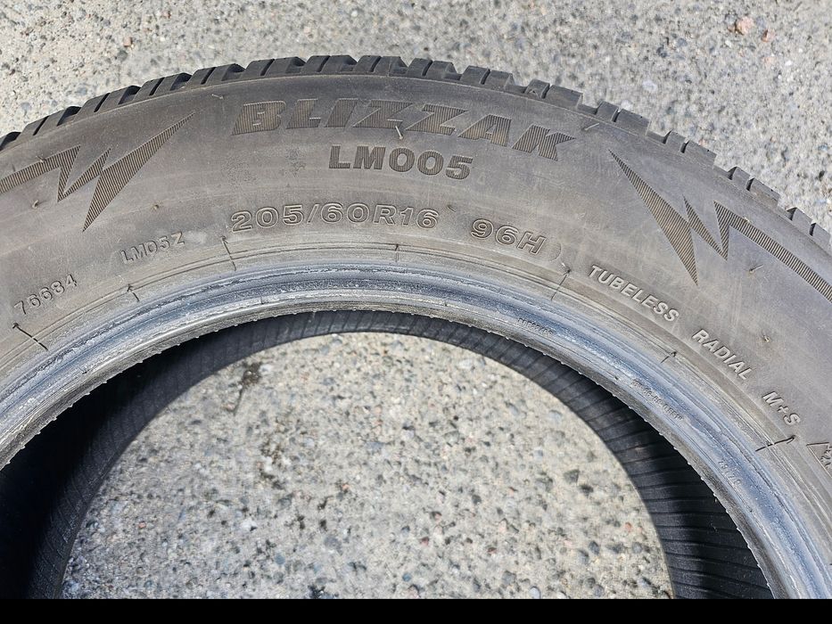 7-6,5 мм Bridgestone Blizzak LM005 205/60 r16