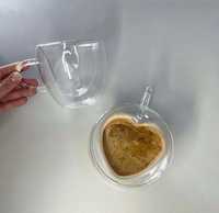 Чашка с двойным дном сердце