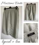 Massimo Dutti midi spodnica z kieszeniami len lyocel L