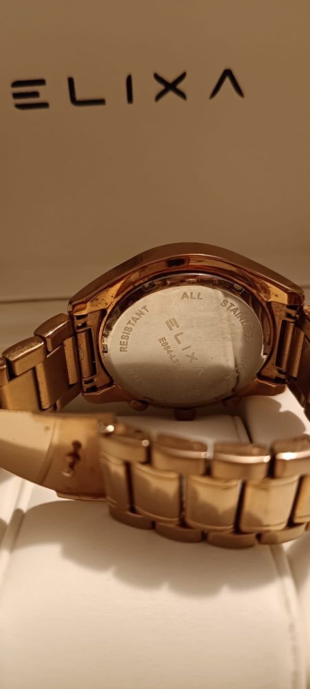 Złoty zegarek Elixa Enjoy Apart
