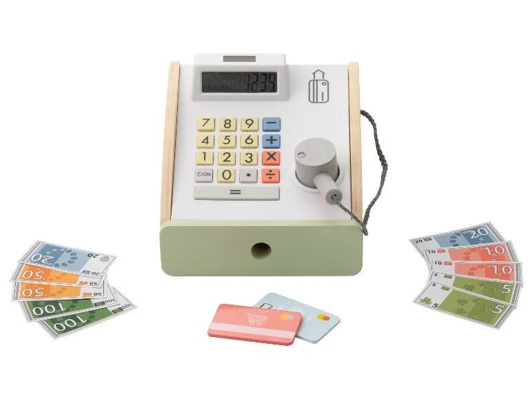 Дитячий дерев‘яний касовий апарат lupilu