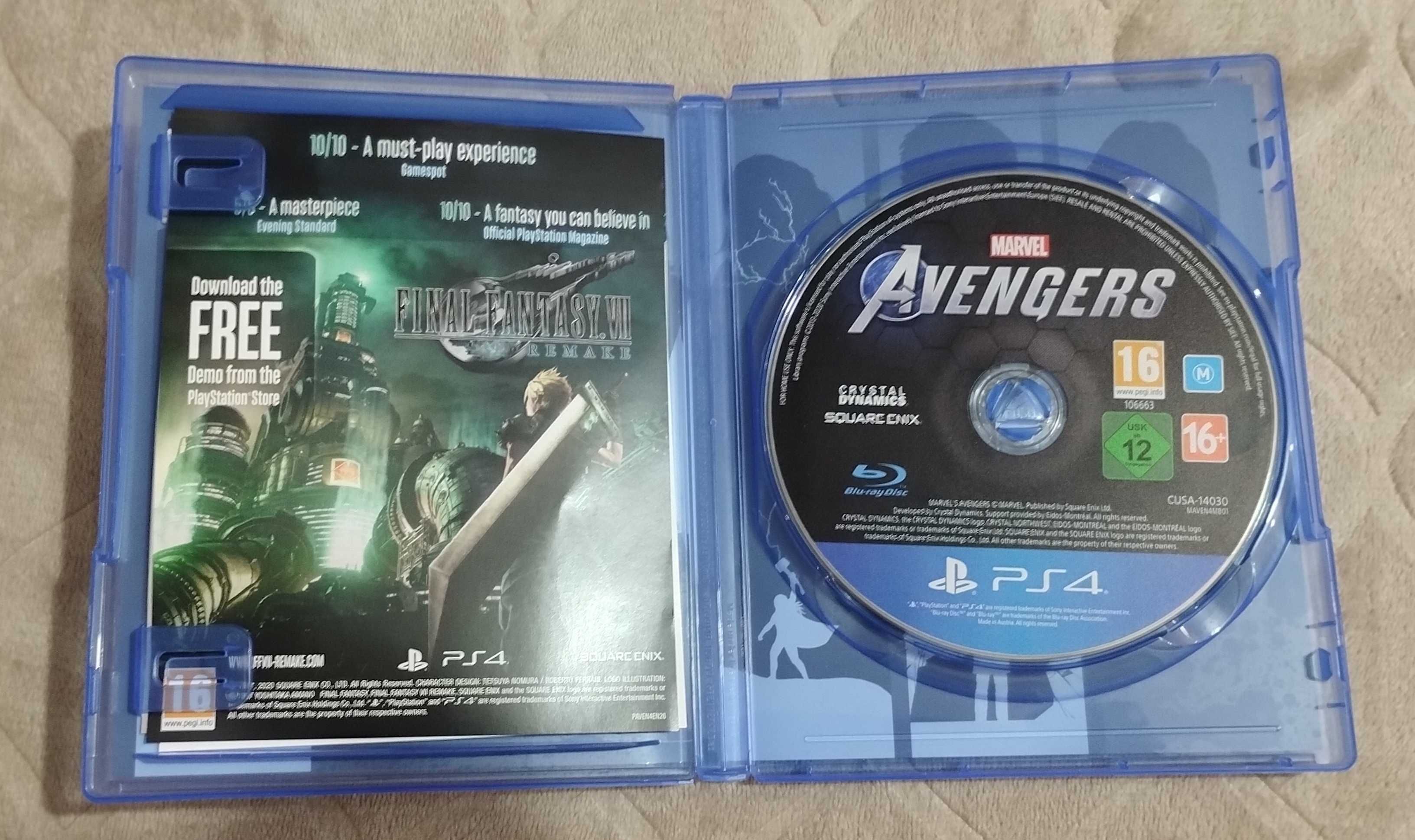 PS4 gra Avengers Marvel