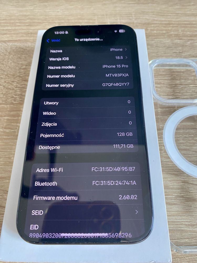 Iphone 15 Pro Blue Titanium 128gb 89% kondycji