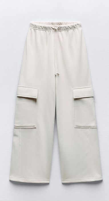 Нові штани карго ZARA розмір М приємного світлого кольору