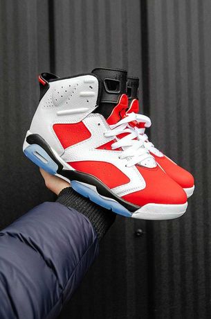 Кроссовки Nike Air Jordan 6 Retro PSG Red/Blue | Мужские/Женские r1