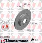 Zimmermann Tarcza tył Fait 500L 2x komplet
