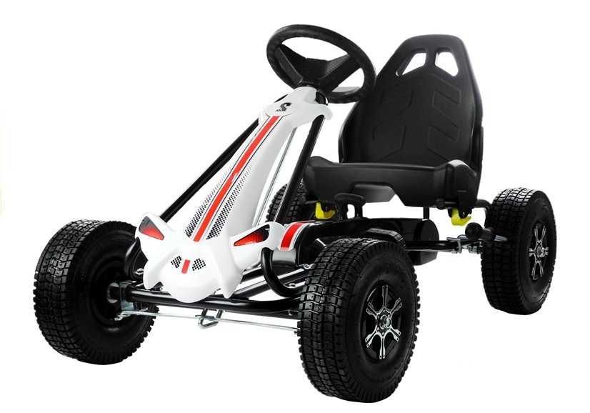 Gokart Czarny Monster Na Pedały Pompowane Koła/TYLKO WYSYŁKA