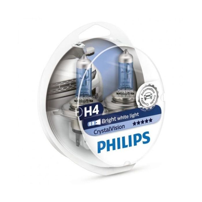 Lâmpadas Philips Crystal Vision 4300K H1/H3/H4/H7/H11/HB3