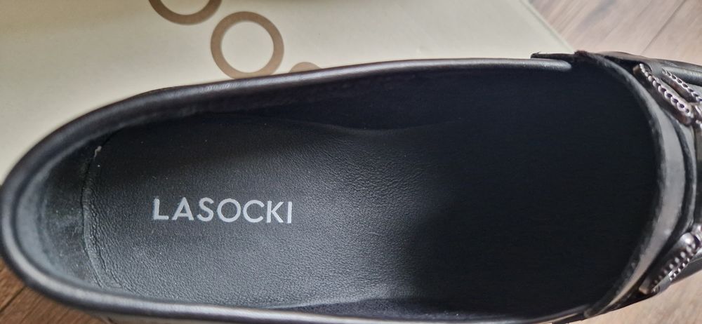 Lasocki loafersy/mokasyny skórzane