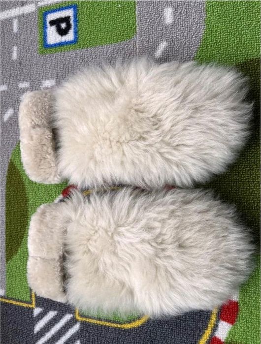 Меховые замшевые рукавицы ugg оригинал