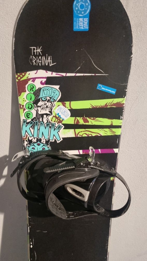 Deska snowboardowa Ride z zapięciami  dlg 158 cm