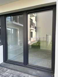 Okno drzwi balkonowe PCV 2200x2320 kolor: antracyt