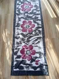 Nowy modny duży długi szal szalik w kwiaty bawełniany