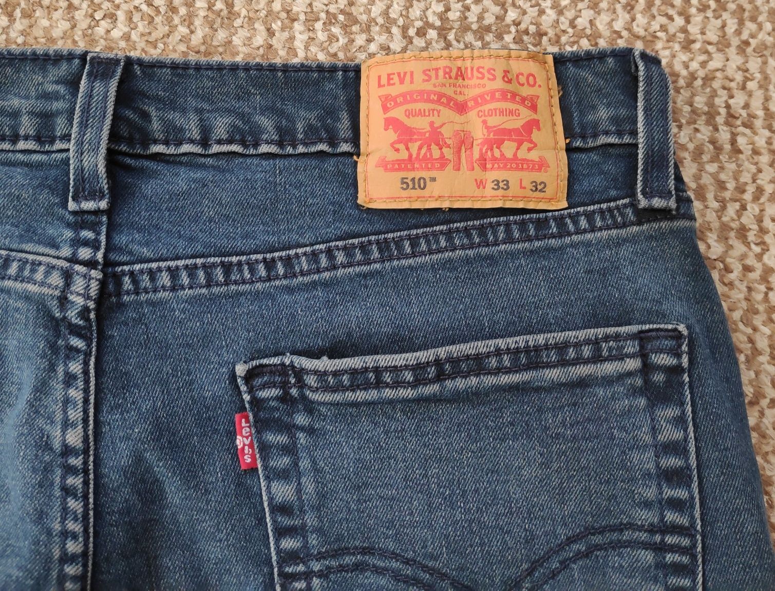 Levi's 510 skinny джинсы lyocell оригинал W33 L32