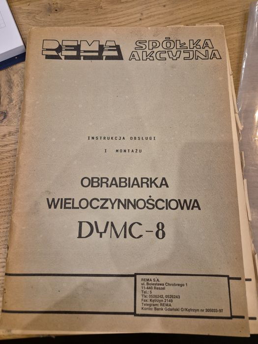 Instrukcja obsługi i montażu REMA DYMC -8