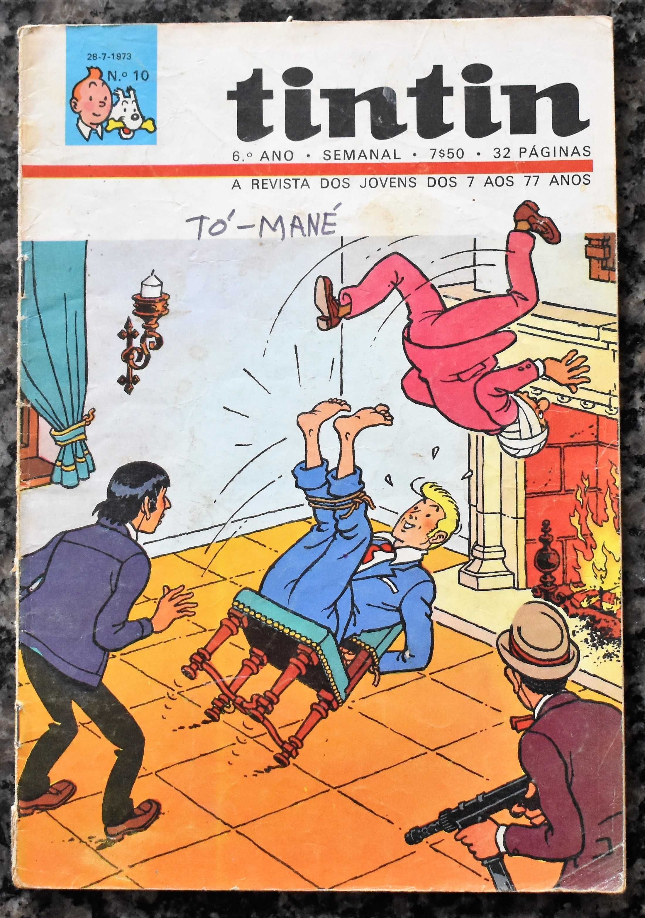 3 Revistas Tintin (5º, 6º e 9º Ano)