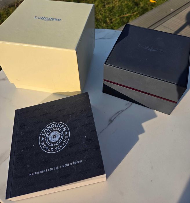 Longines - oryginalne pudełko do zegarka cały zestaw / box