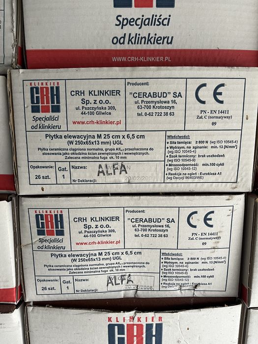 Płytka klinkierowa elewacyjna CRH