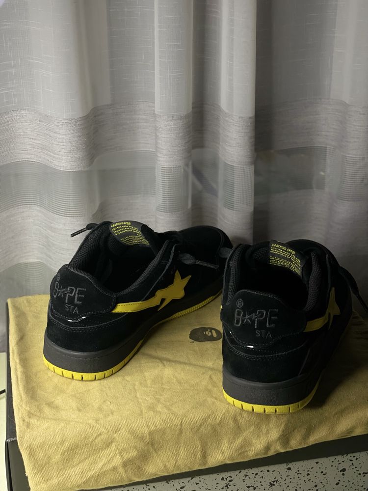 Кросівки A BATHING APE SK8 STA black electric yellow