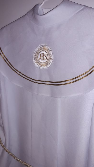 Alba na komunię długość 103cm + Aniołek lub bransoletki w prezencie