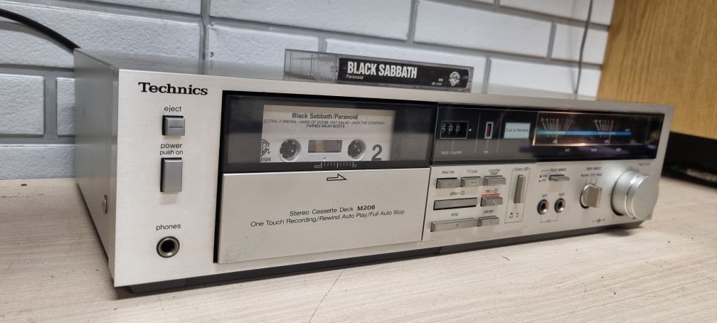Magnetofon deck TECHNICS RS-M 206. Nowe paski