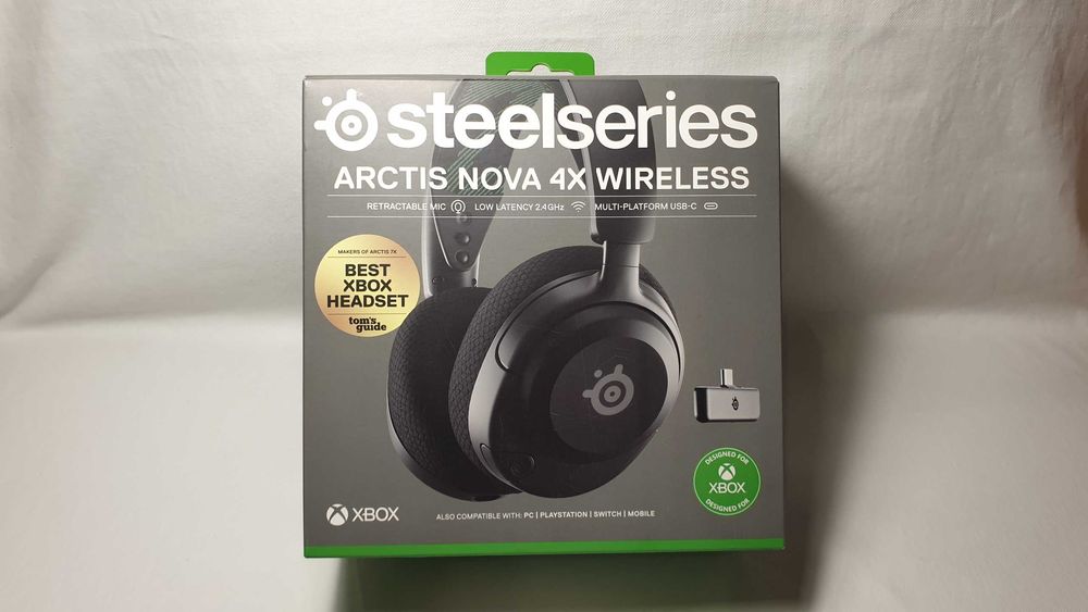 Słuchawki bezprzewodowe SteelSeries Arctis Nova 4X - jak NOWE.