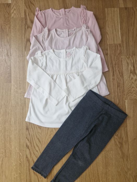 Bluzki dlugi rękaw legginsy rozm 92 Next