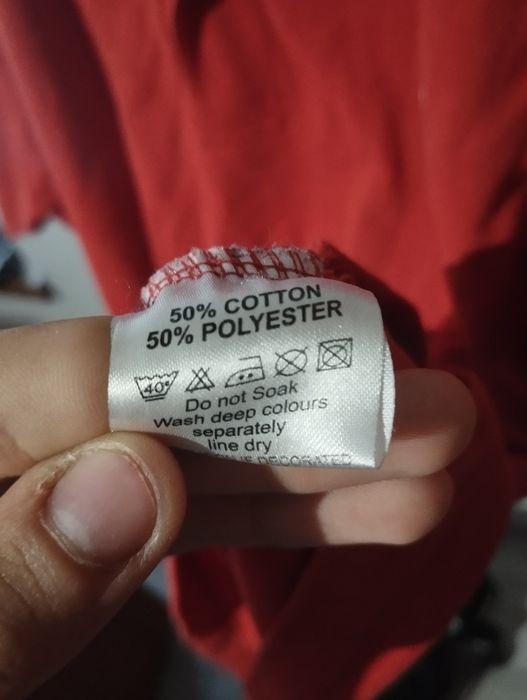 Czerwona koszulka polo lacoste
