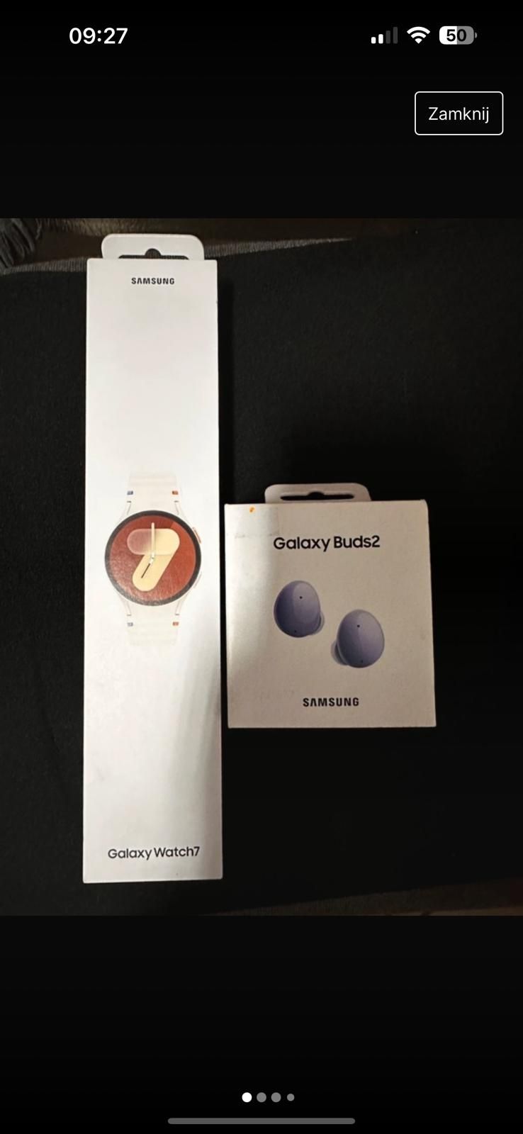 Samsung Galaxy watch 7 GPS 40 mm dodatkowo słuchawki nowy gwarancja