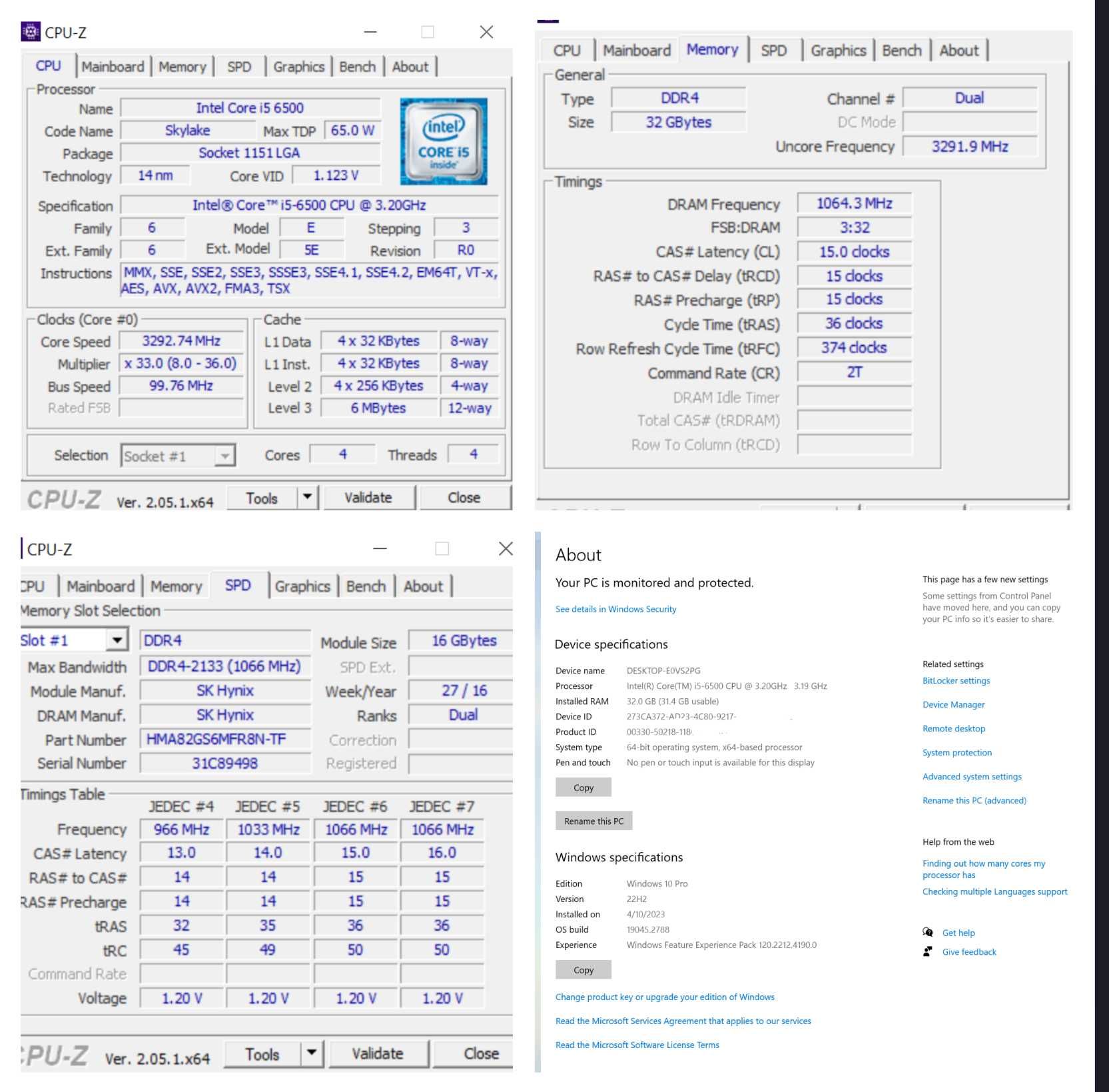 HP EliteDesk 800 G2 Mini i5-6500T, Pamięć-DDR4 32GB