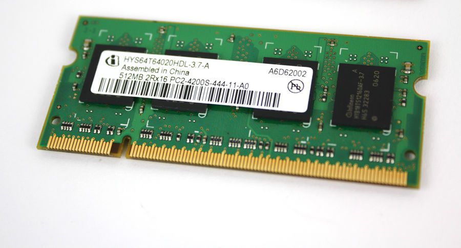 Memória RAM para Portátil (SO-DIMM) 2 x 512 MB (TOTAL 1 GB) DDR2