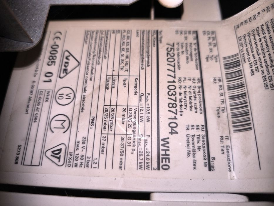 Kocioł gazowy dwufunkcyjny Viessmann vitopend 100