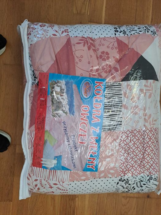 Kołdra z wełny owczej 160x200