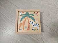 Gra drewniane memo Safari memory zwierzęta gra dla dzieci, Small foot