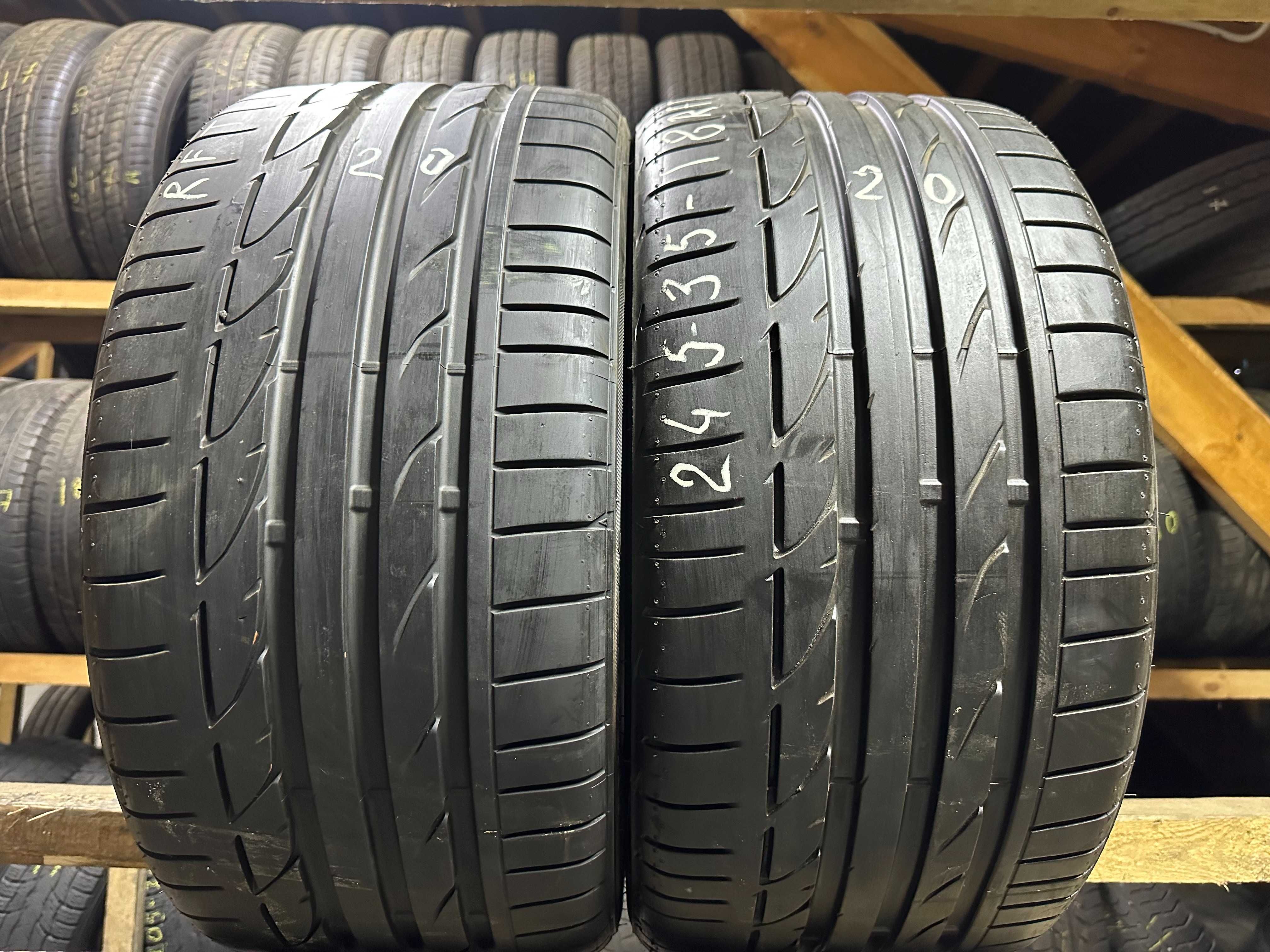 Шини літо 245/35R18 Bridgestone Potenza S001 RFT 7mm 2/4шт