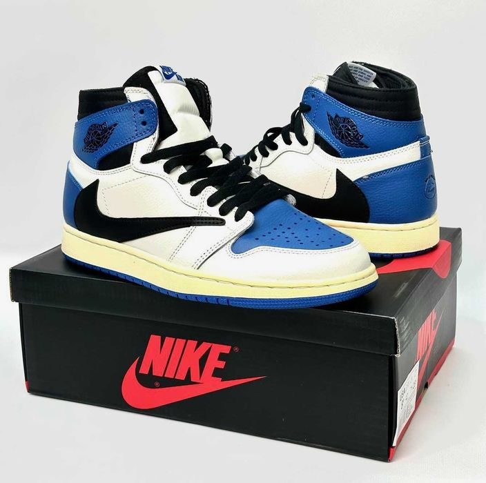 Мужские кроссовки Найк Jordan Nike высокие кожаные