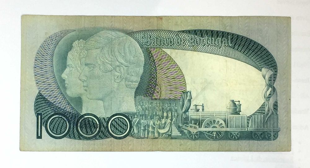 nota 1000 escudos D. Pedro V, 21 setembro 1982, a data mais escassa