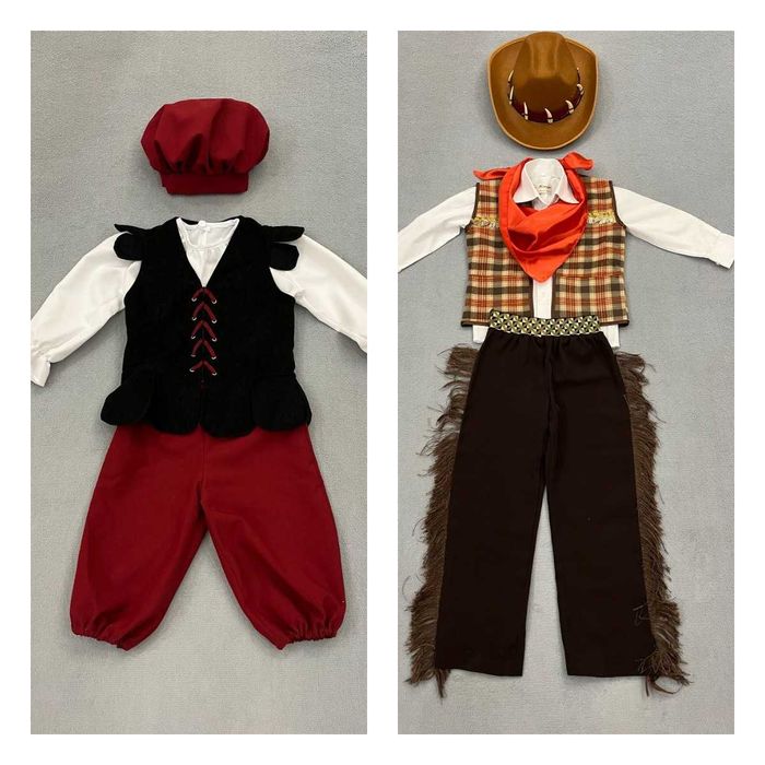 Новорічні костюми козак, ковбой, циган, цирк, оренда, прокат -300грн