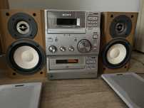 Sony wież stereo 2x głośniki bdb stan
