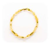 Złota Bransoletka z Opalami - Opale - 14K - 4,68g - KRAKÓW