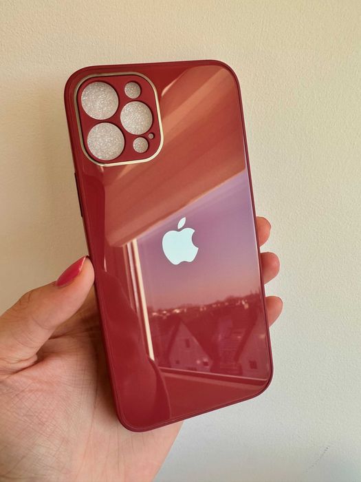 Etui, Case iPhone 11, 12, 12 Pro 11 Pro Max 12 Pro Max imitacja szkła!