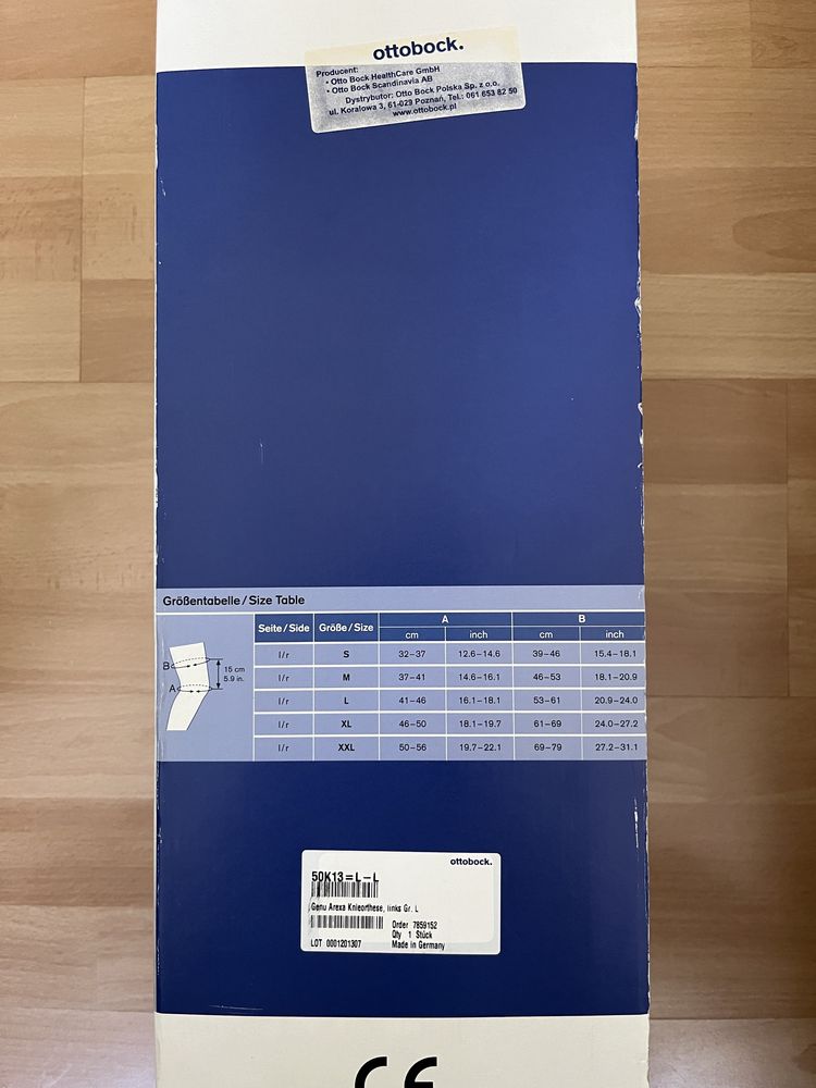 Orteza Otto Bock 50K13 rozmiar L noga lewa