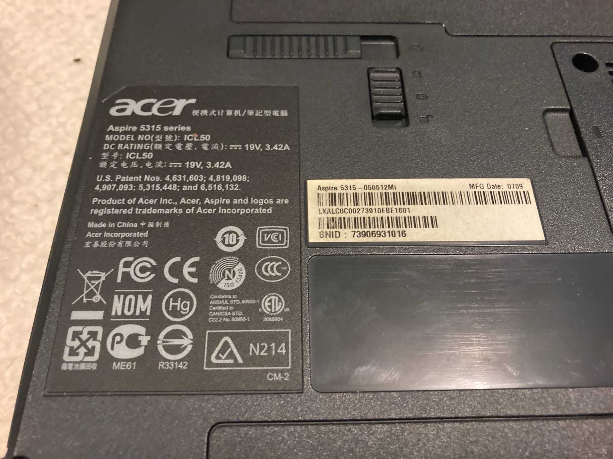 laptop Acer retro