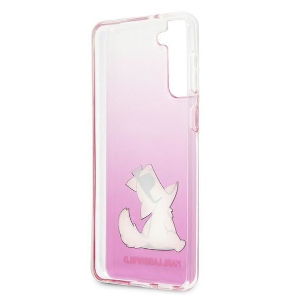 Karl Lagerfeld Etui na Telefon Samsung S21+ G996 Choupette Fun Pink