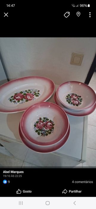 Louça antiga como nova