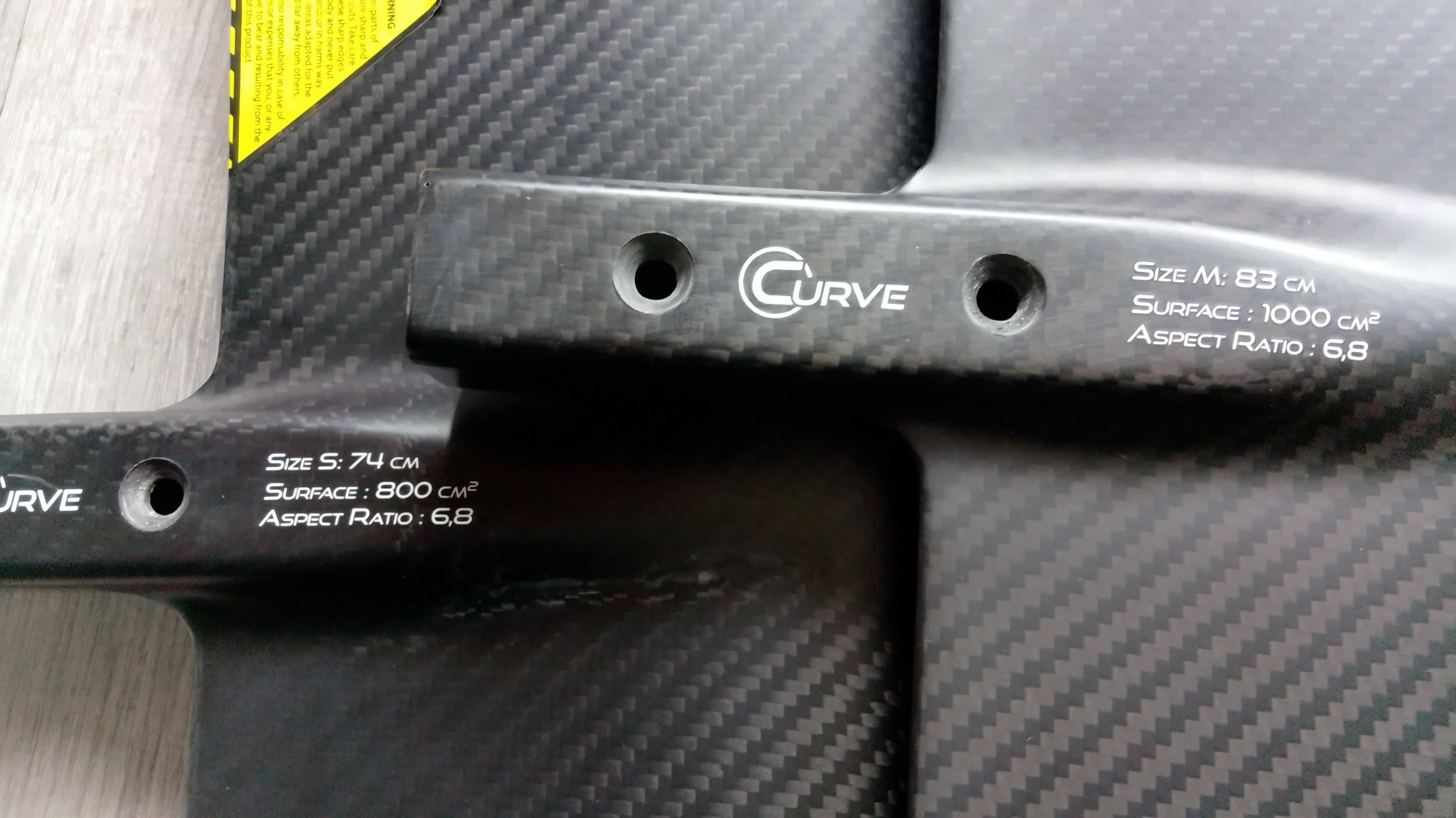 Foil Front Wing Curve V2 , M e S , estado impecável