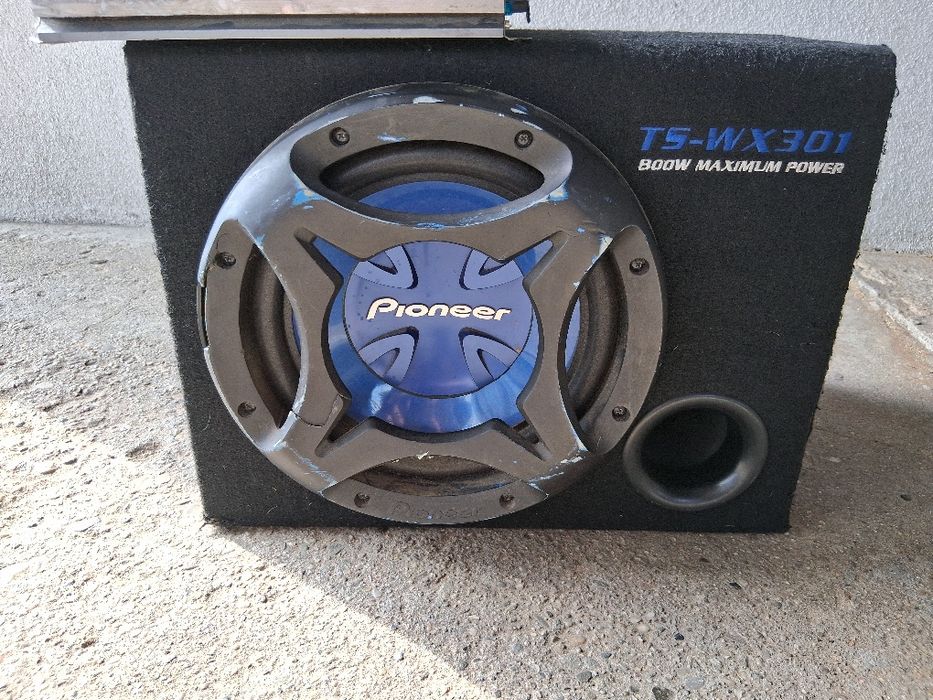 Subwoofer 800w Pioneer wzmacniacz 1000w mac