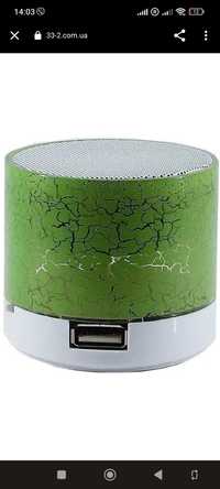 Портативна Bluetooth акустика S10 LED mini Green